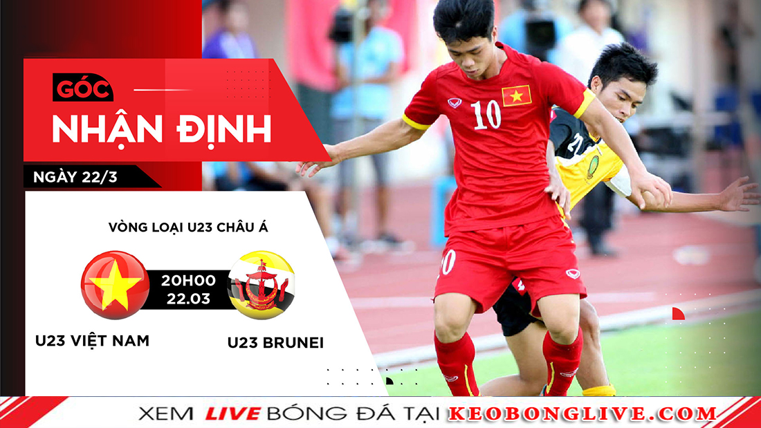 soi keo U23 Việt Nam vs U23 Brunei